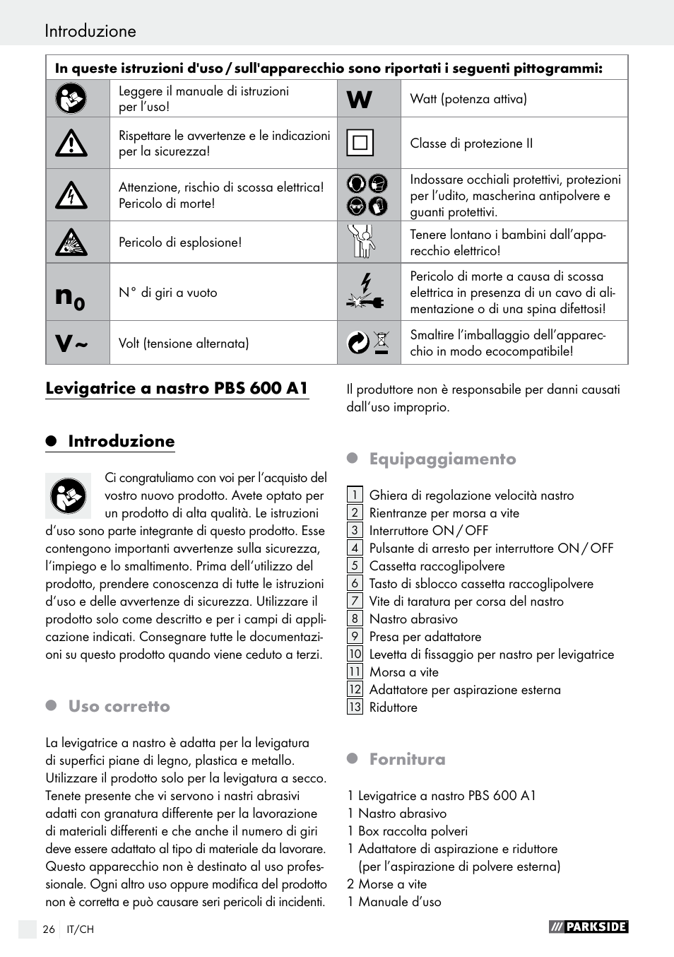 Parkside PBS 600 A1 User Manual | Page 26 / 45