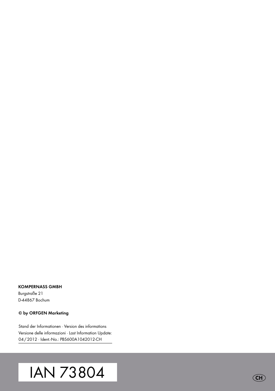 Parkside PBS 600 A1 User Manual | Page 45 / 45