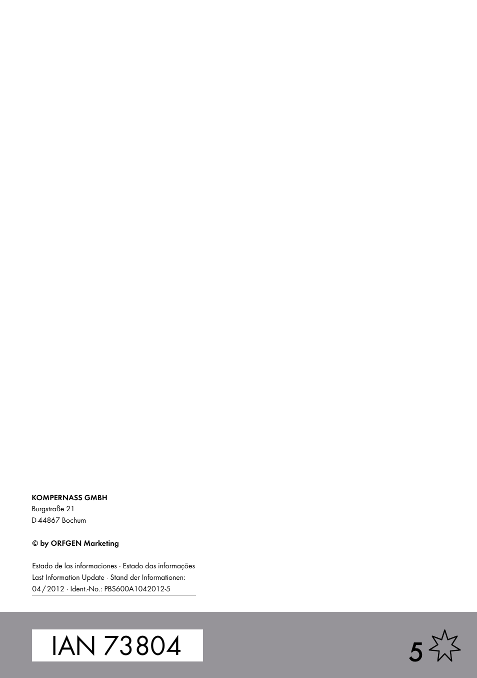 Parkside PBS 600 A1 User Manual | Page 45 / 45