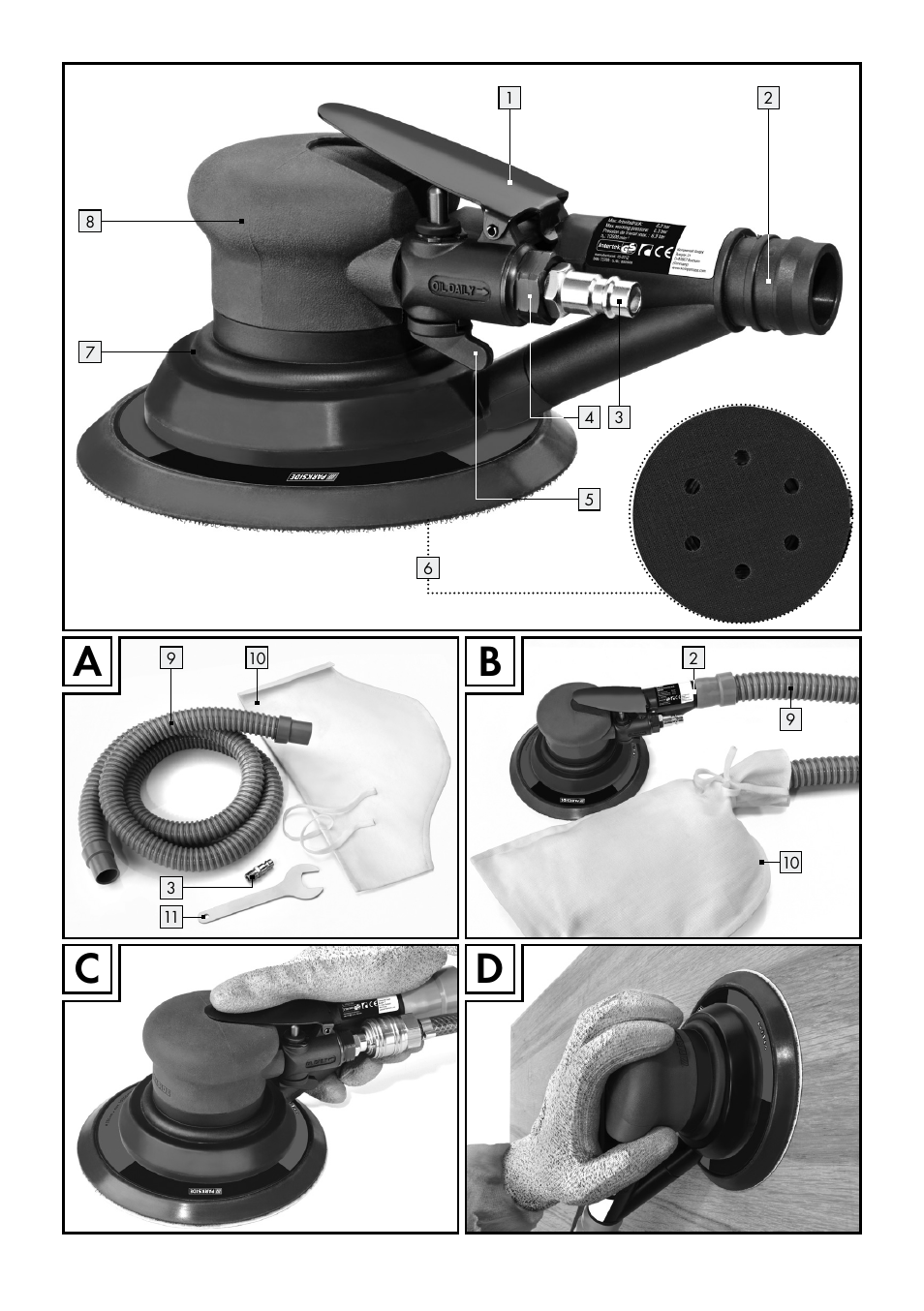 Cb a | Parkside PDEXS 150 A1 User Manual | Page 3 / 56