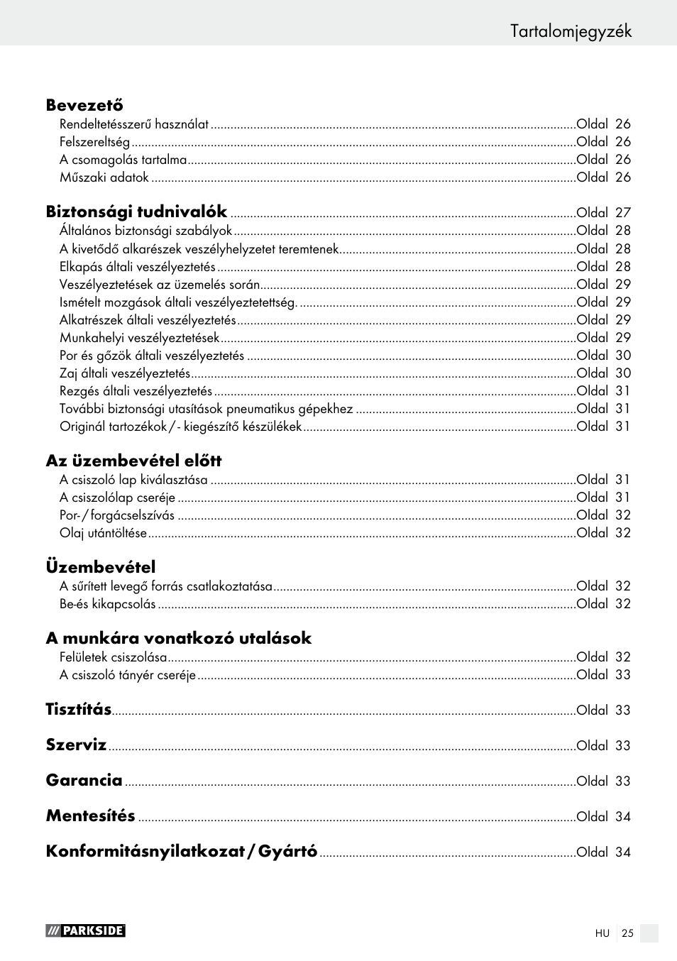 Parkside PDEXS 150 A1 User Manual | Page 25 / 78