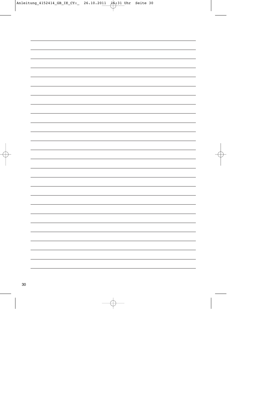 Parkside PSE 2800 A1 User Manual | Page 30 / 32