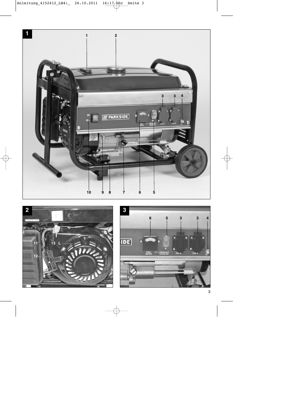Parkside PSE 2800 A1 User Manual | Page 3 / 88