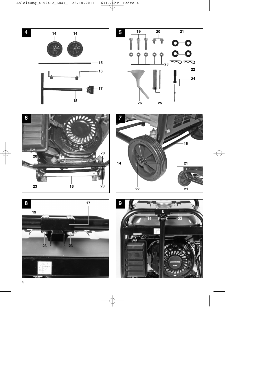 Parkside PSE 2800 A1 User Manual | Page 4 / 88