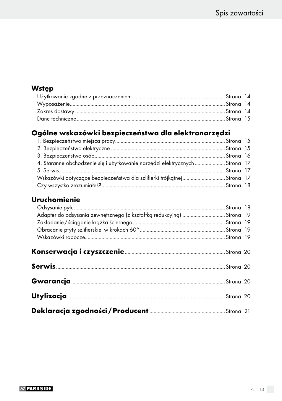 Parkside PDS 290 A1 User Manual | Page 13 / 48
