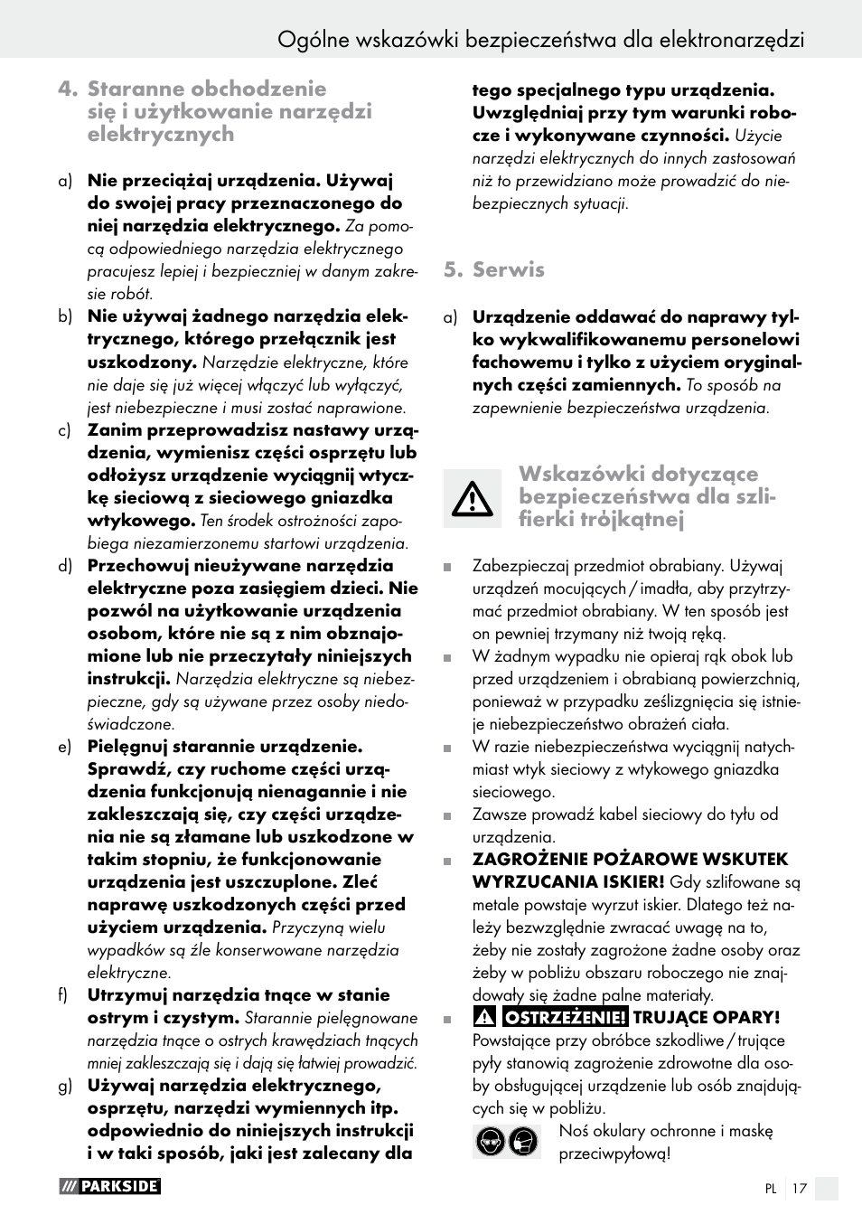 Parkside PDS 290 A1 User Manual | Page 17 / 48