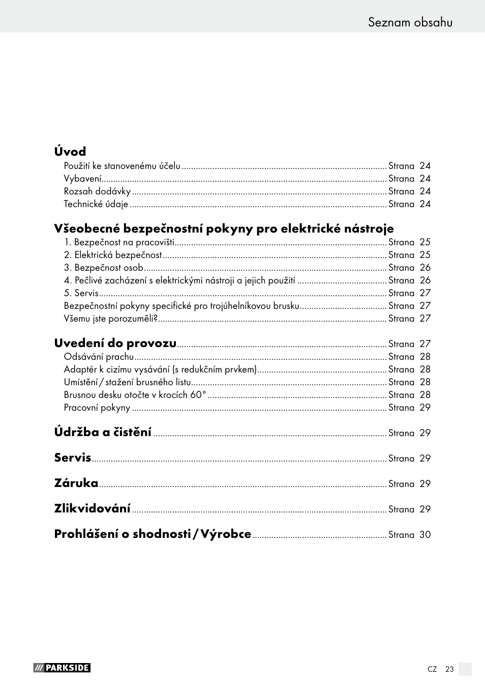 Parkside PDS 290 A1 User Manual | Page 23 / 48