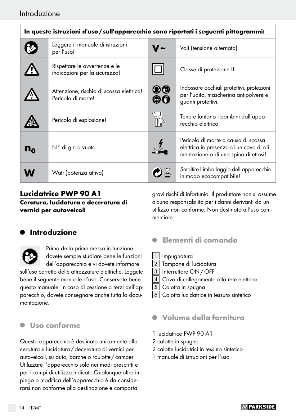 Parkside PWP 90 A1 User Manual | Page 14 / 45