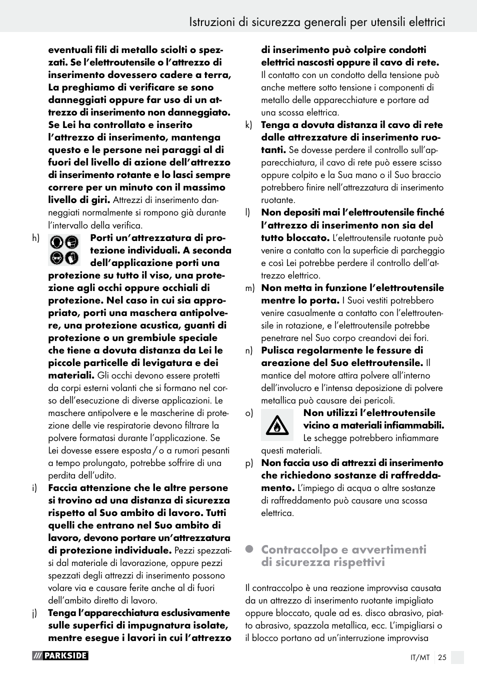 Parkside PFBS 9.6 A1 User Manual | Page 25 / 75