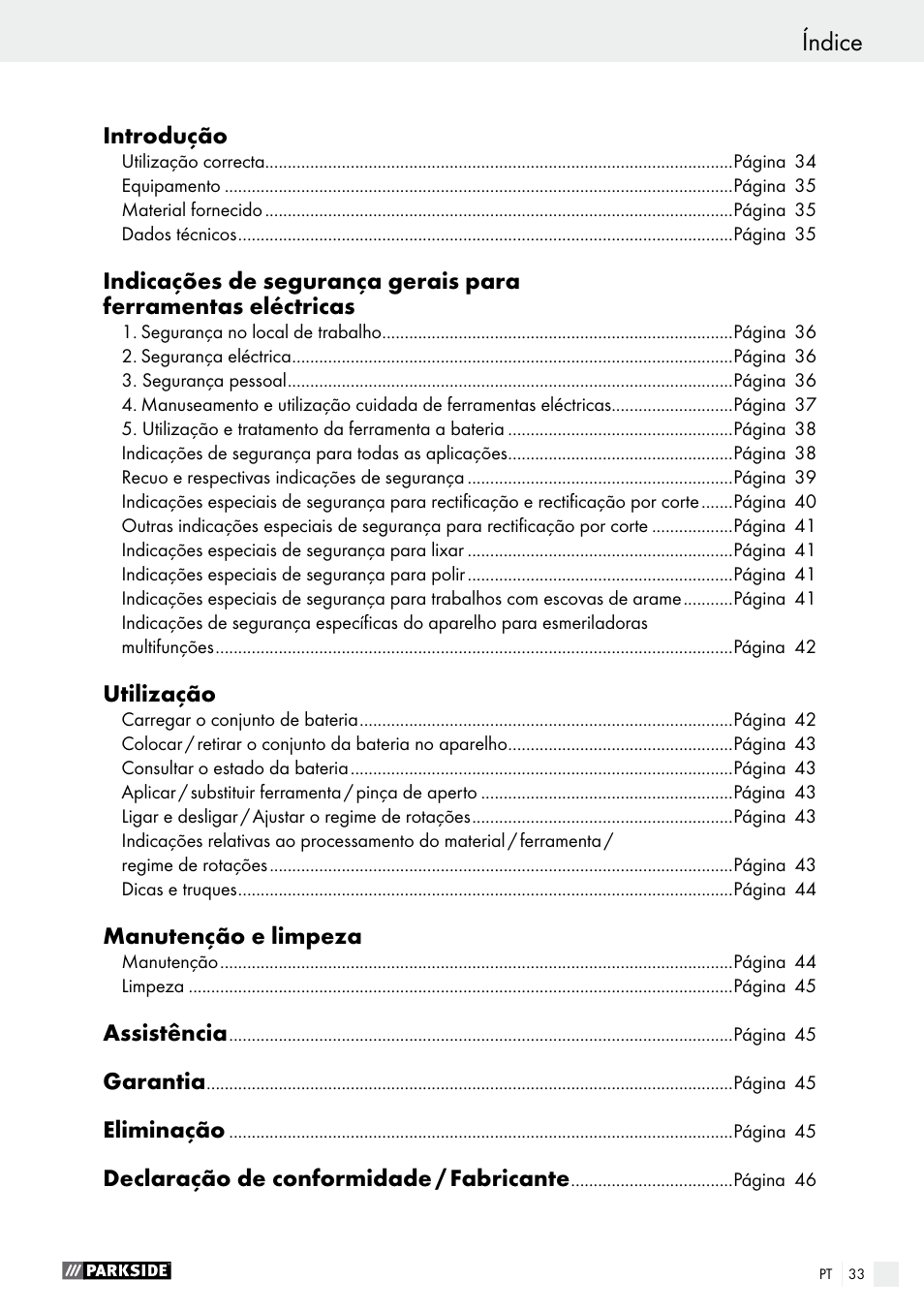Parkside PFBS 9.6 A1 User Manual | Page 33 / 75