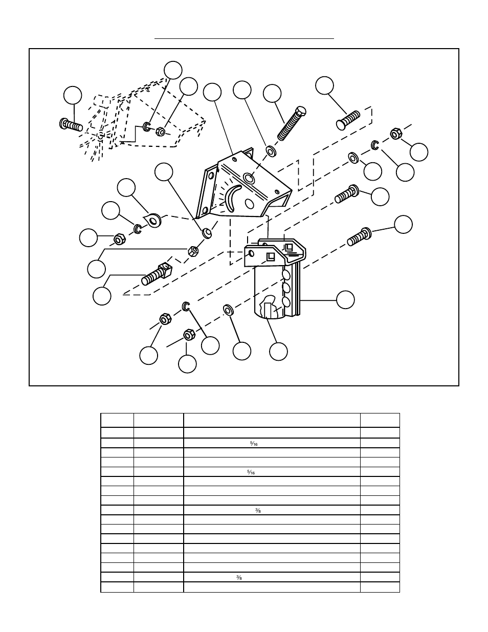 Parts and hardware listing, Fig. 4.0 - az/el cap mount | Channel Master 900 User Manual | Page 12 / 14