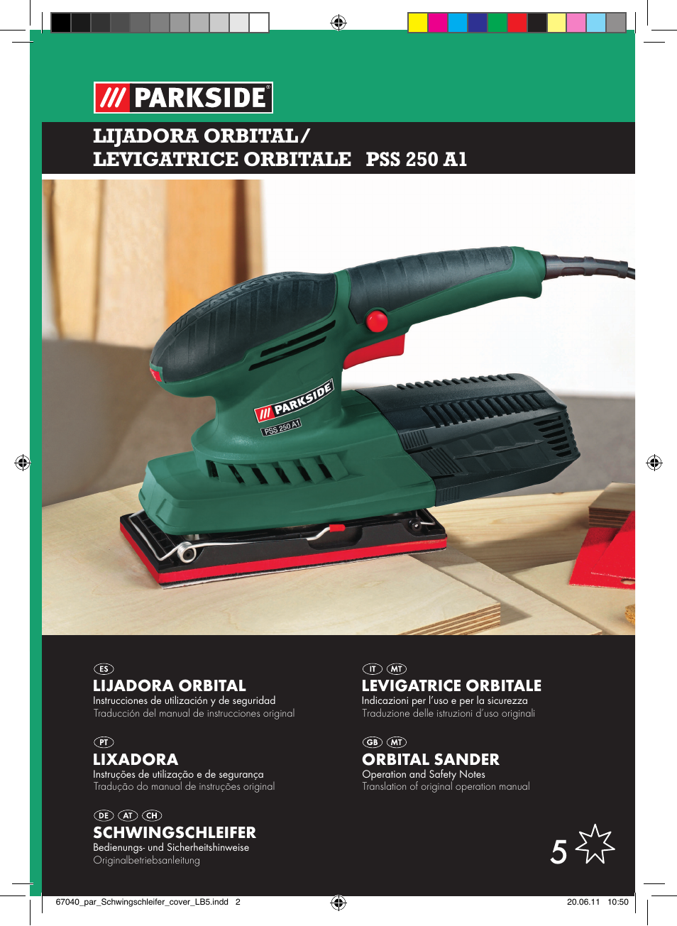 Parkside PSS 250 A1 User Manual | 55 pages