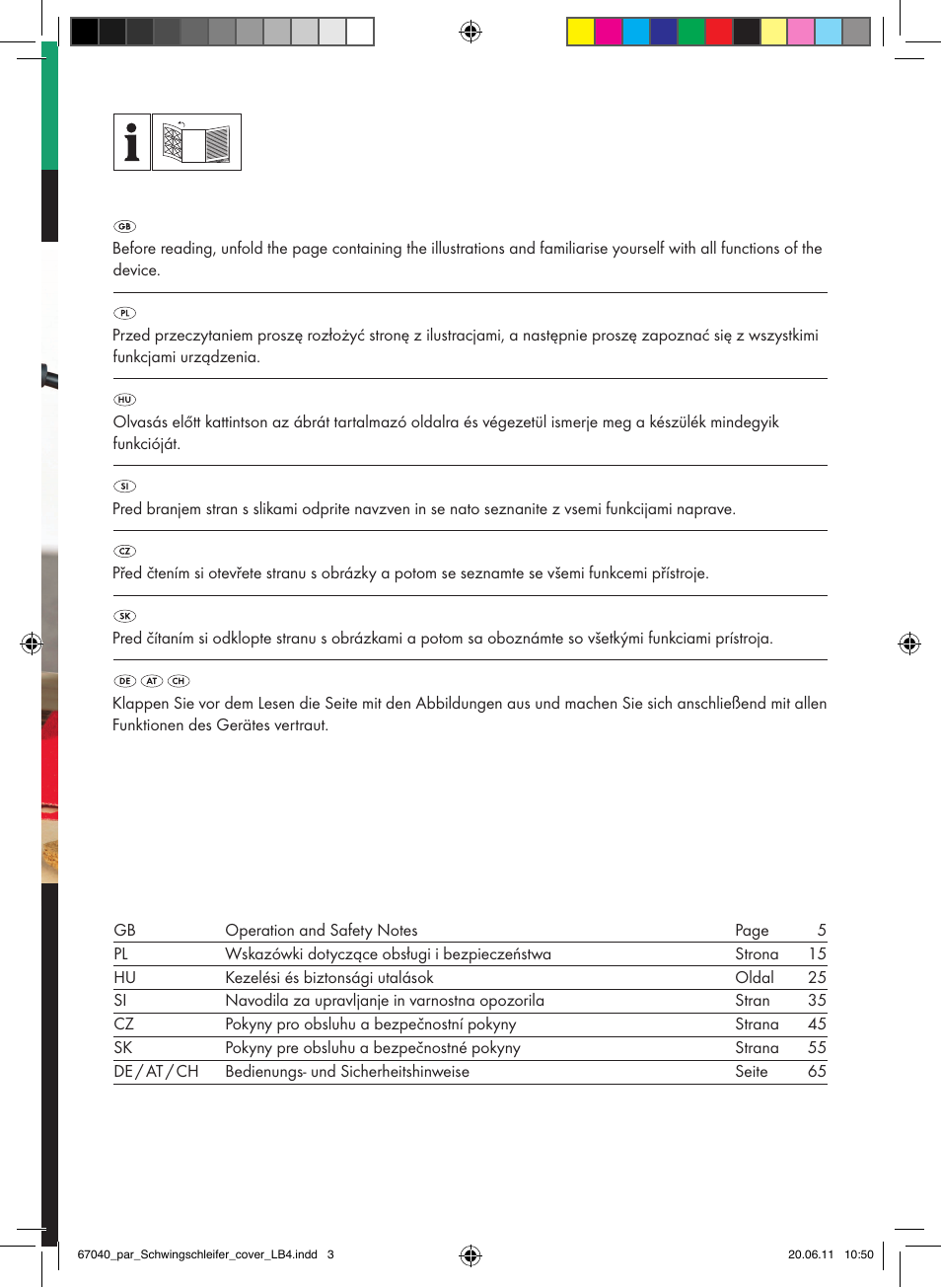 Orbital sander pss 250 a1 | Parkside PSS 250 A1 User Manual | Page 2 / 75