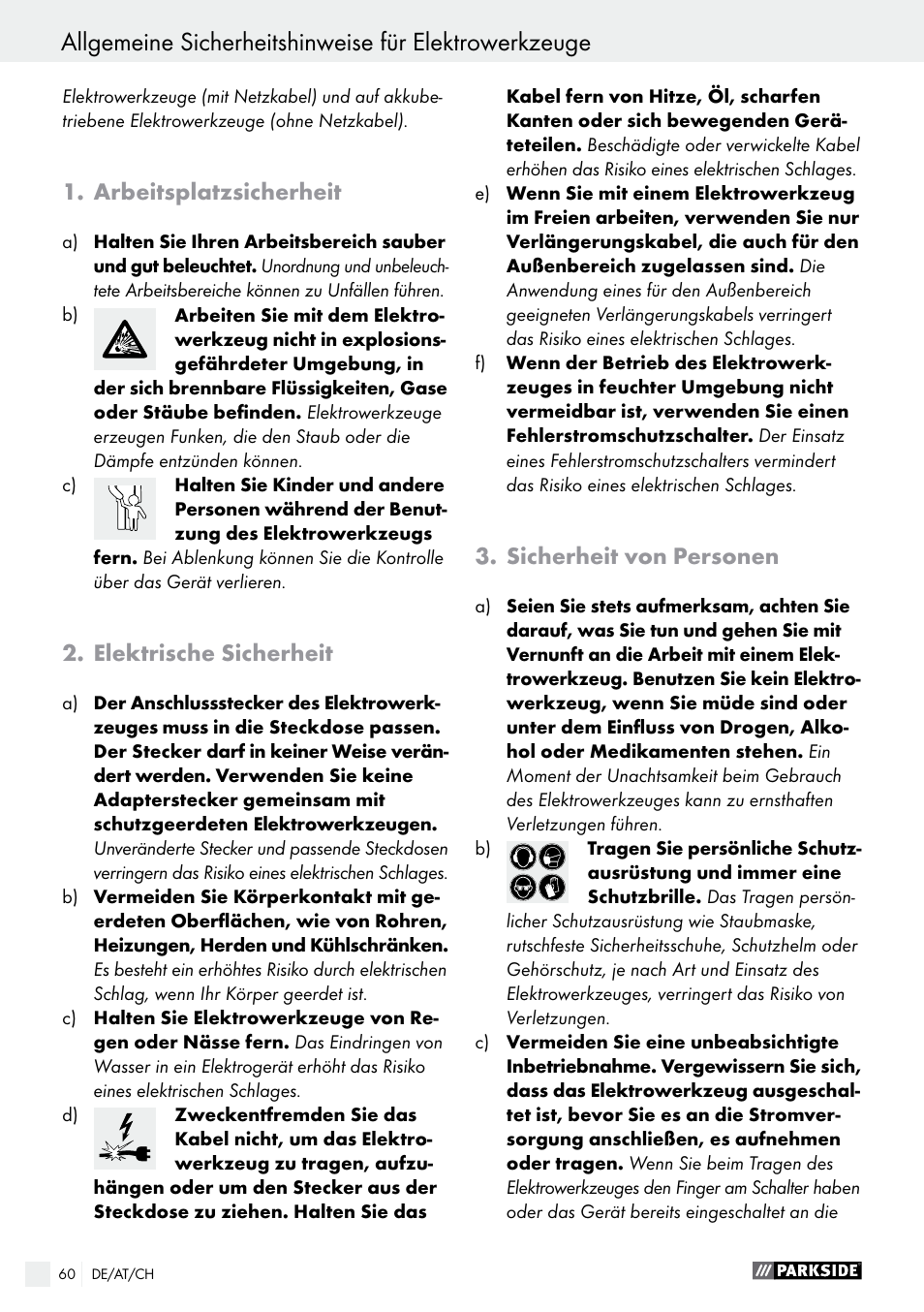 Parkside PMGS 12 A1 User Manual | Page 60 / 70