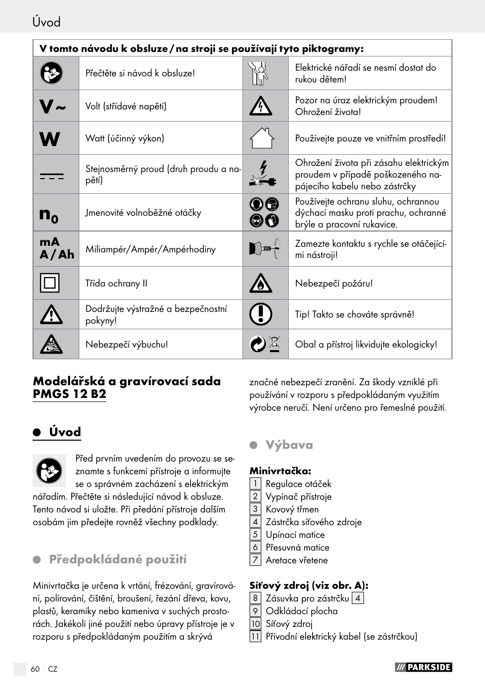 Parkside PMGS 12 A1 User Manual | Page 60 / 96