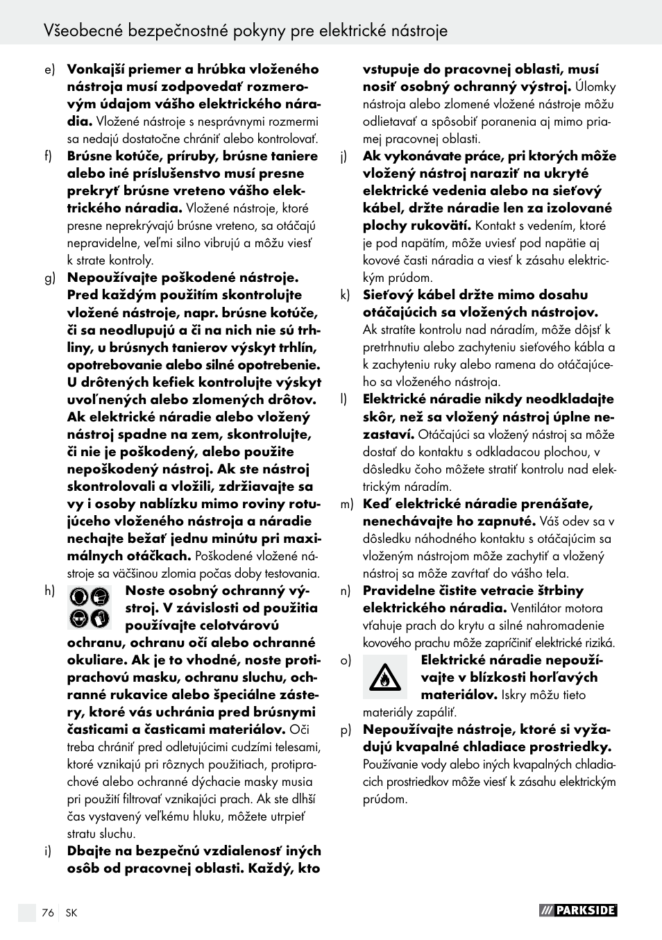Parkside PMGS 12 A1 User Manual | Page 76 / 96