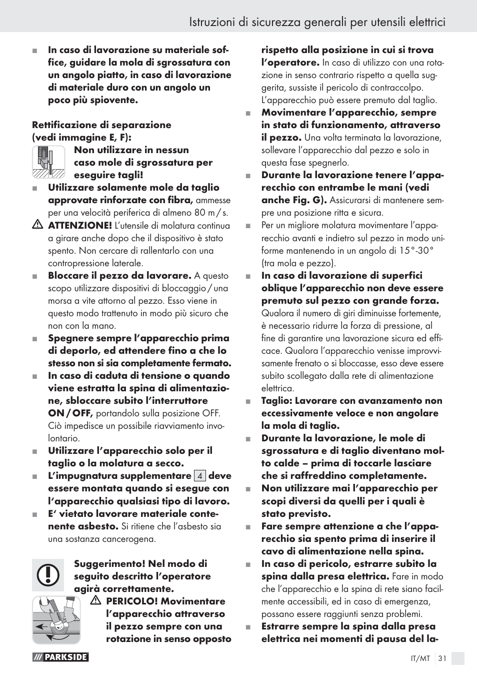 Parkside PWS 125 A1 User Manual | Page 33 / 85