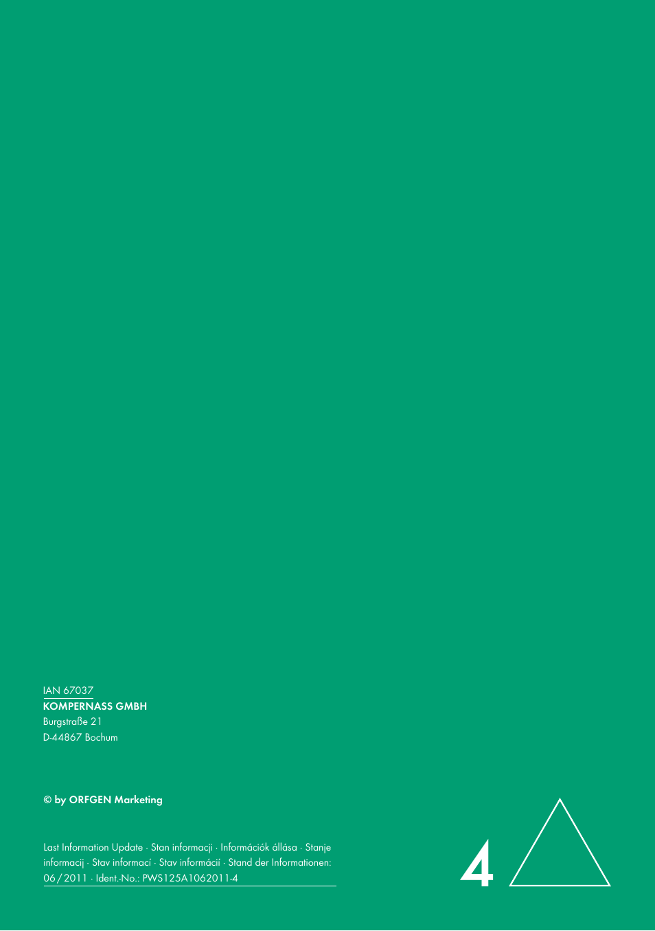 Parkside PWS 125 A1 User Manual | Page 113 / 113