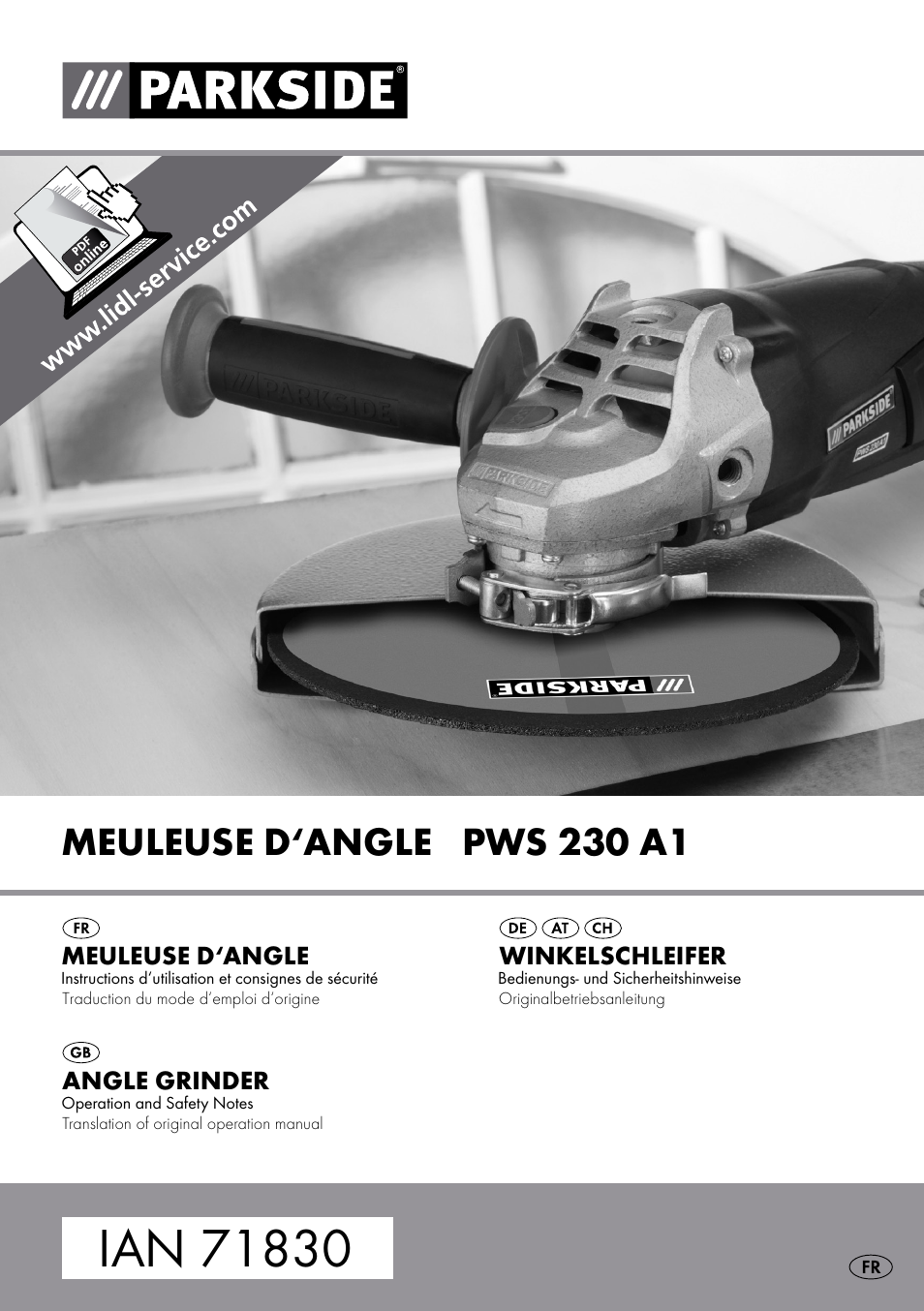 Parkside PWS 230 A1 User Manual | 46 pages