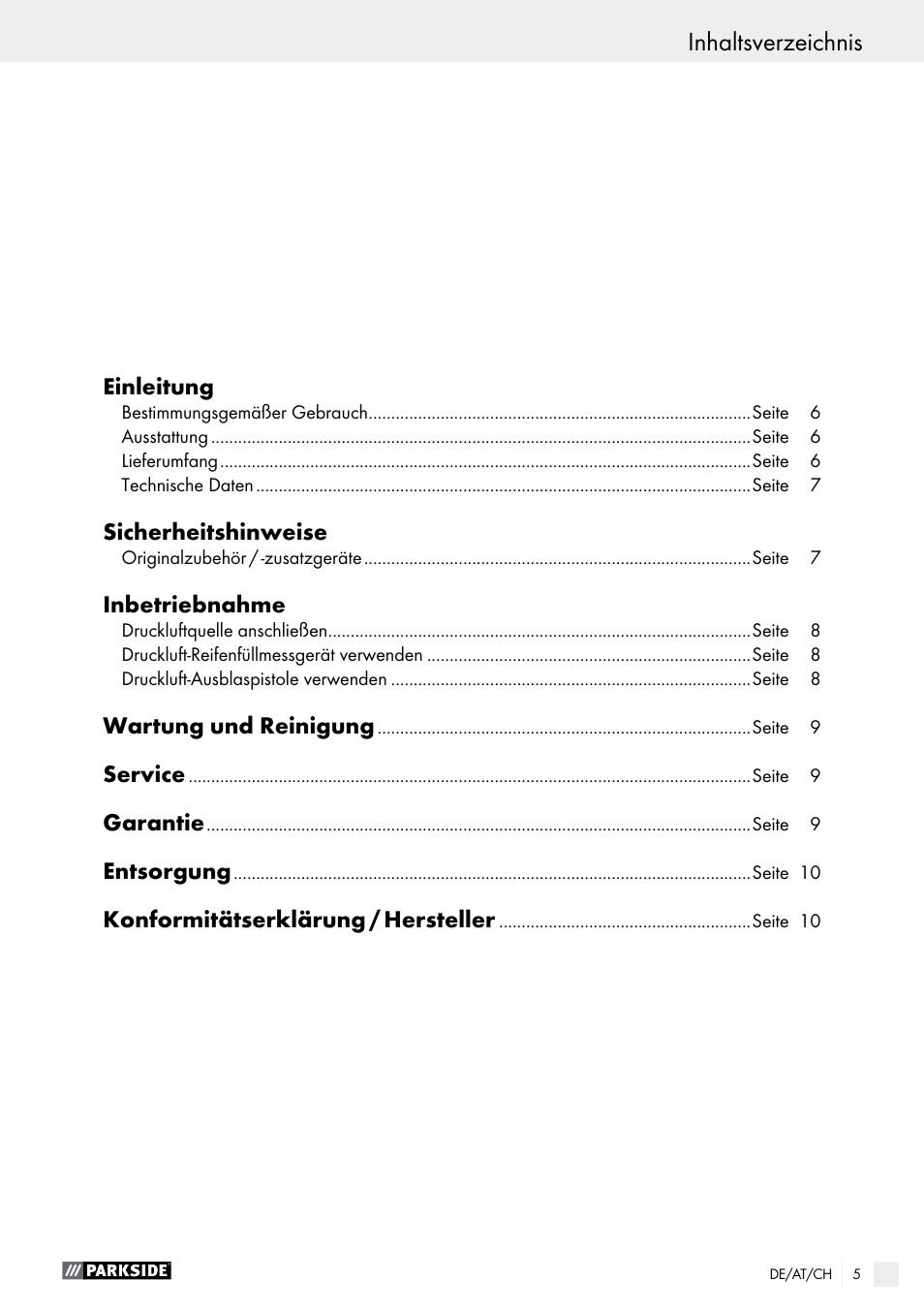 Parkside PDSS A1 User Manual | Page 5 / 35