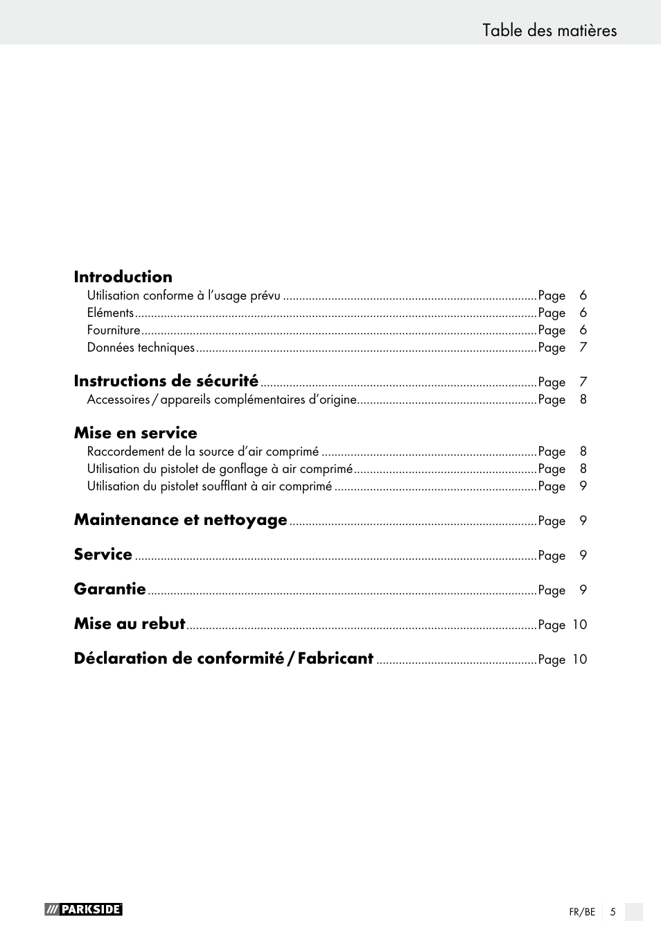 Parkside PDSS A1 User Manual | Page 5 / 29