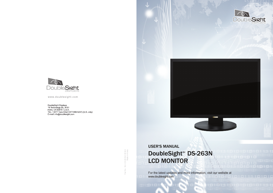 DoubleSight Displays DoubleSight DS-263N User Manual | 11 pages