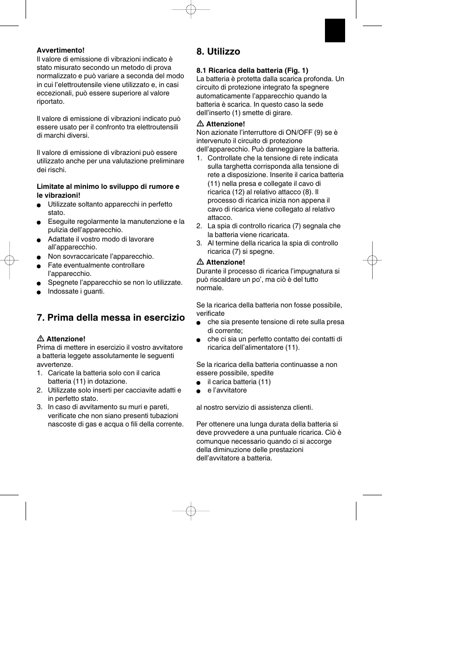 Prima della messa in esercizio, Utilizzo | Parkside PASS 3.6 A1 User Manual | Page 27 / 76