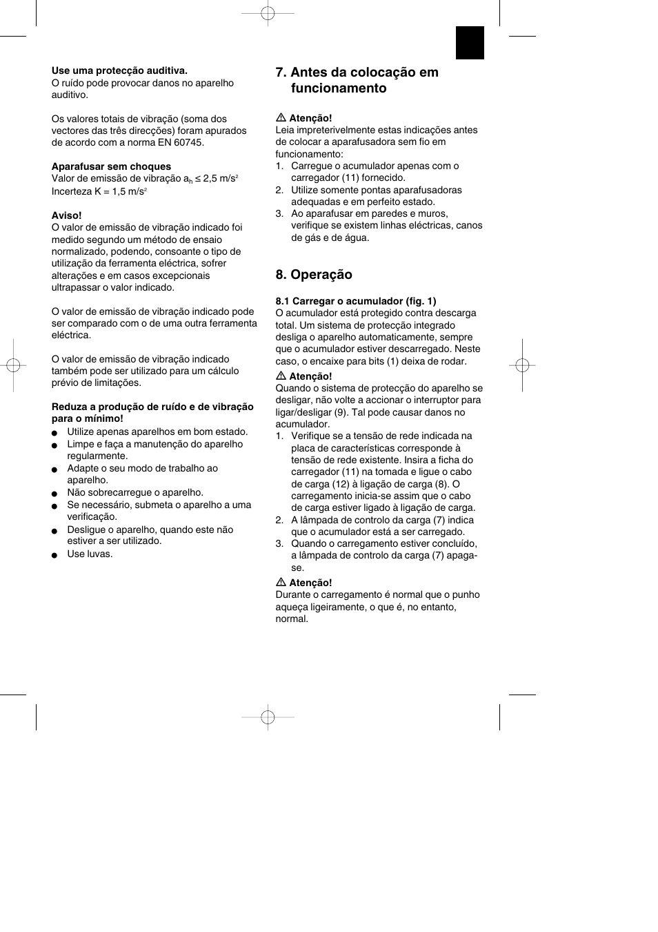 Antes da colocação em funcionamento, Operação | Parkside PASS 3.6 A1 User Manual | Page 41 / 76