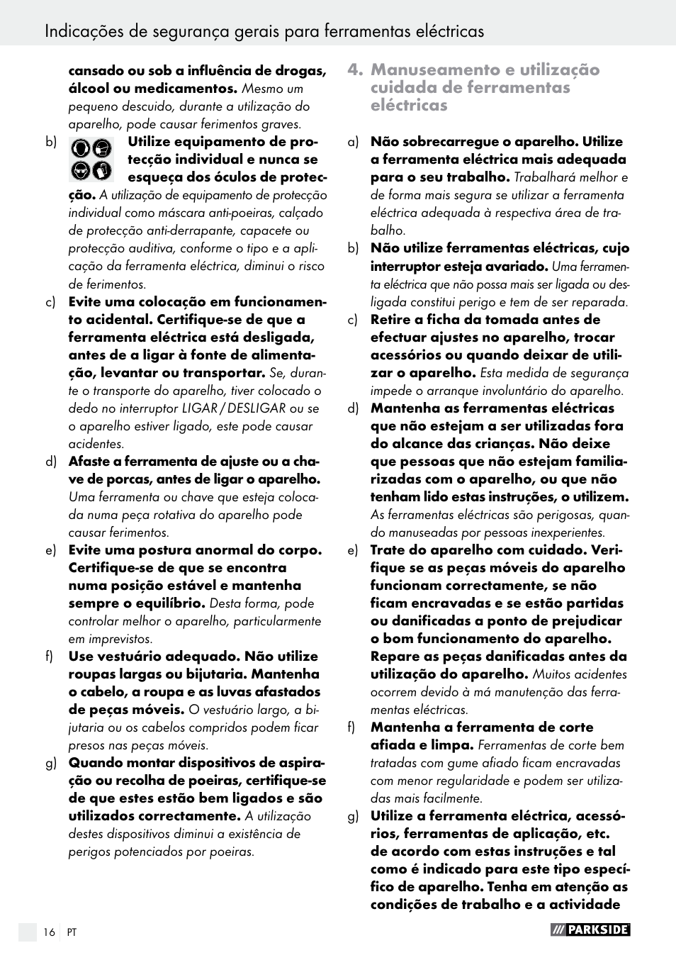 Parkside PHLG 2000 B1 User Manual | Page 16 / 37