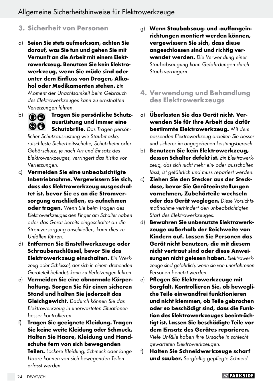 Parkside PHLG 2000 B1 User Manual | Page 24 / 37