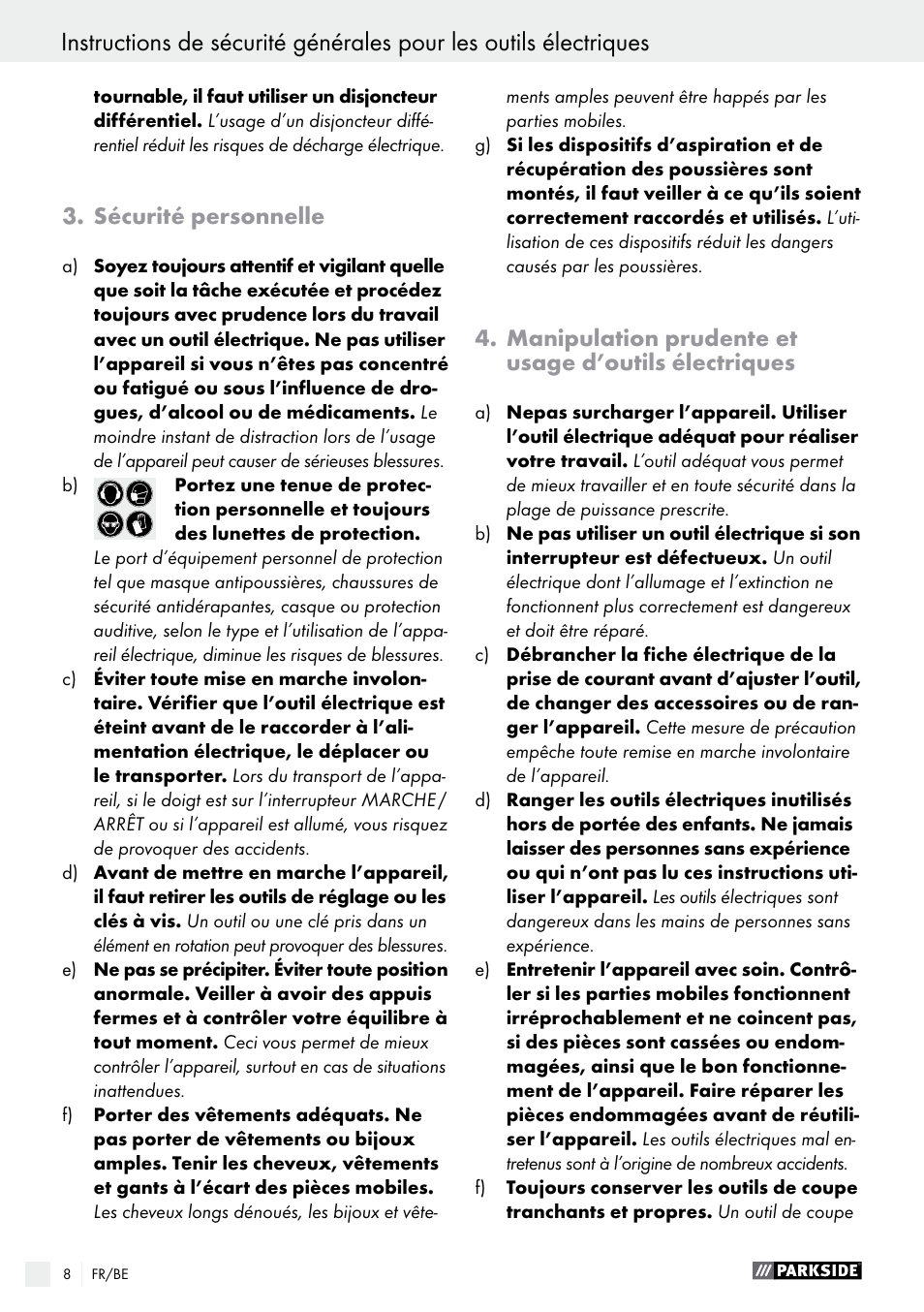 Parkside PHLG 2000 B1 User Manual | Page 8 / 37