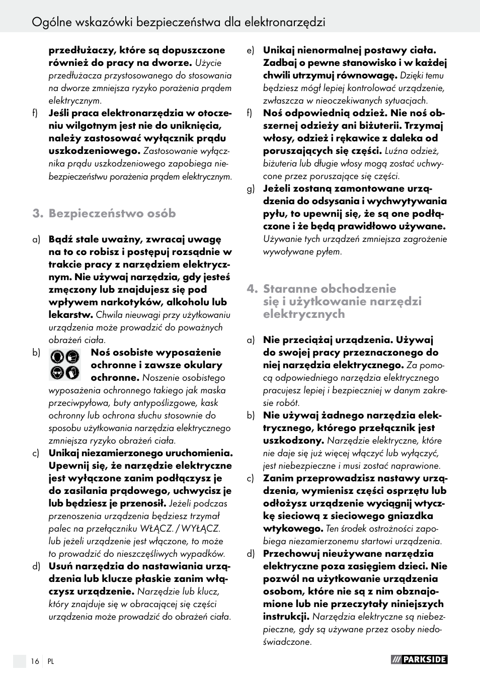 Parkside PHLG 2000 B1 User Manual | Page 16 / 53