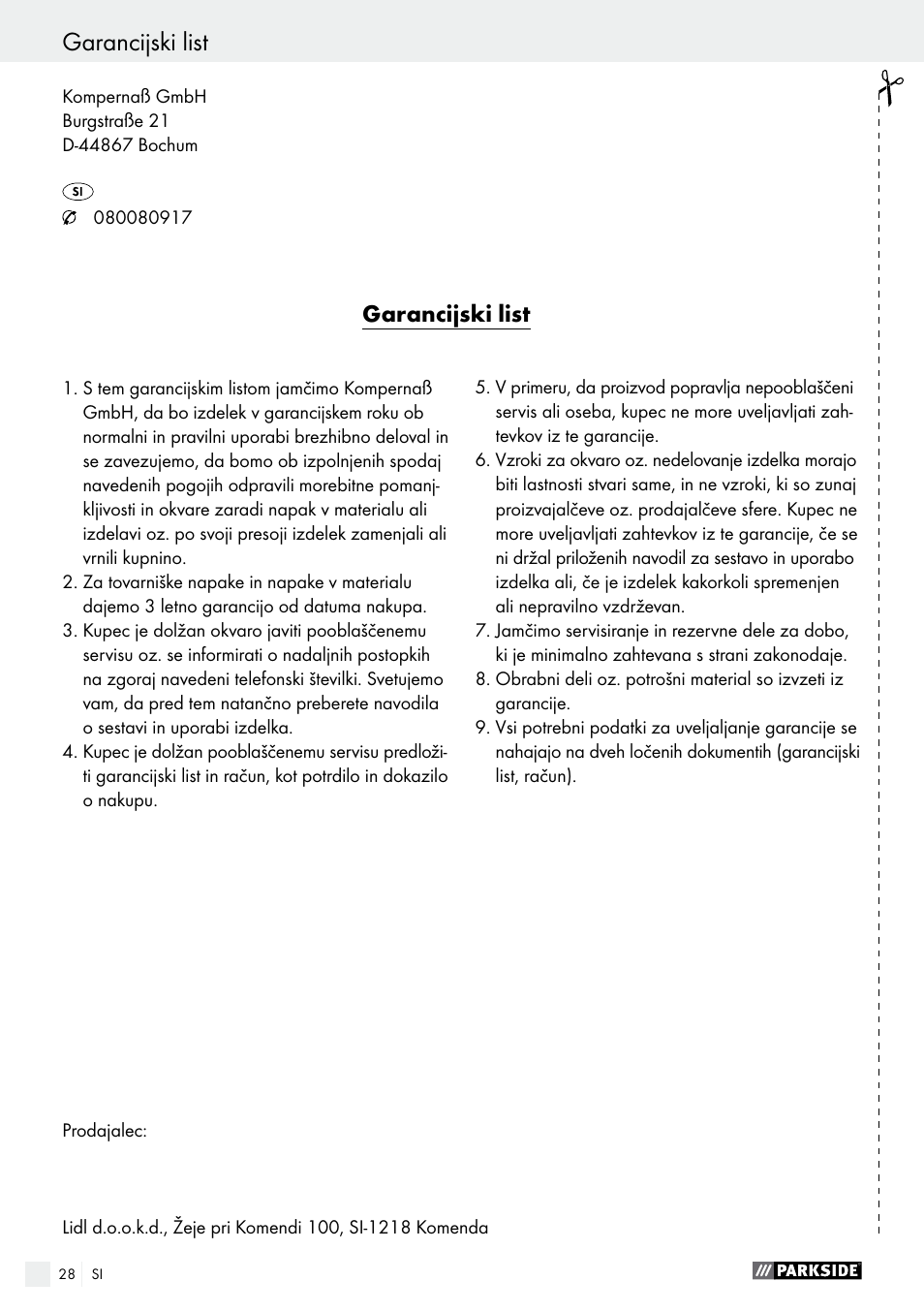 Parkside PHLG 2000 B1 User Manual | Page 28 / 53