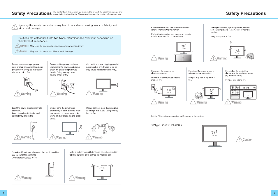 Safety precautions | DoubleSight Displays DoubleSight Wide Screen LCD DS-305W User Manual | Page 3 / 9