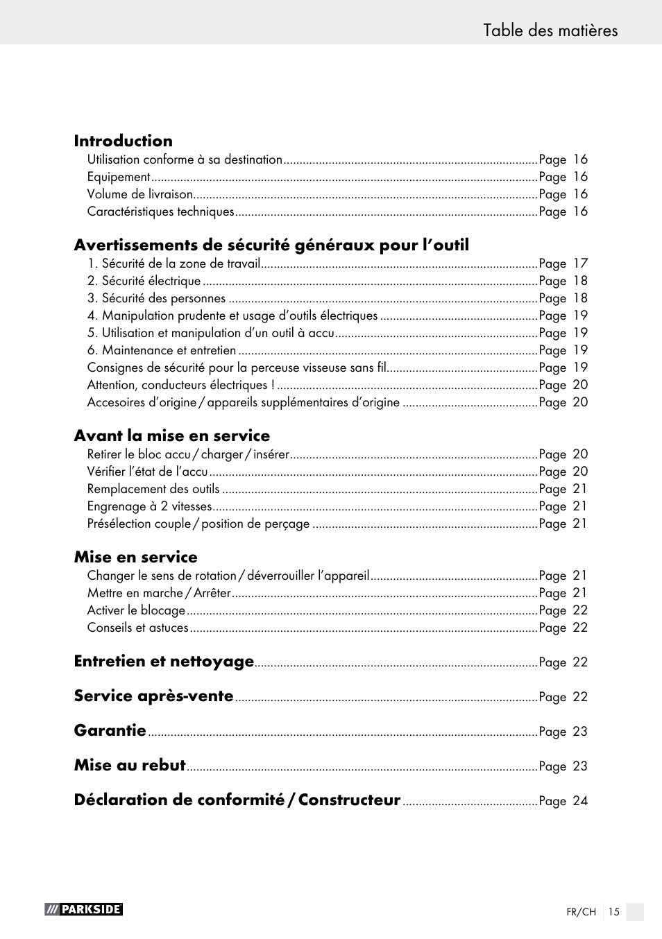 Parkside PABS 10.8 B2 User Manual | Page 15 / 44