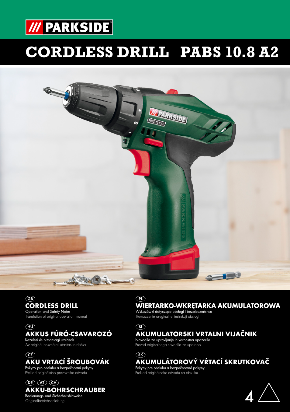 Parkside PABS 10.8 A2 User Manual | 75 pages