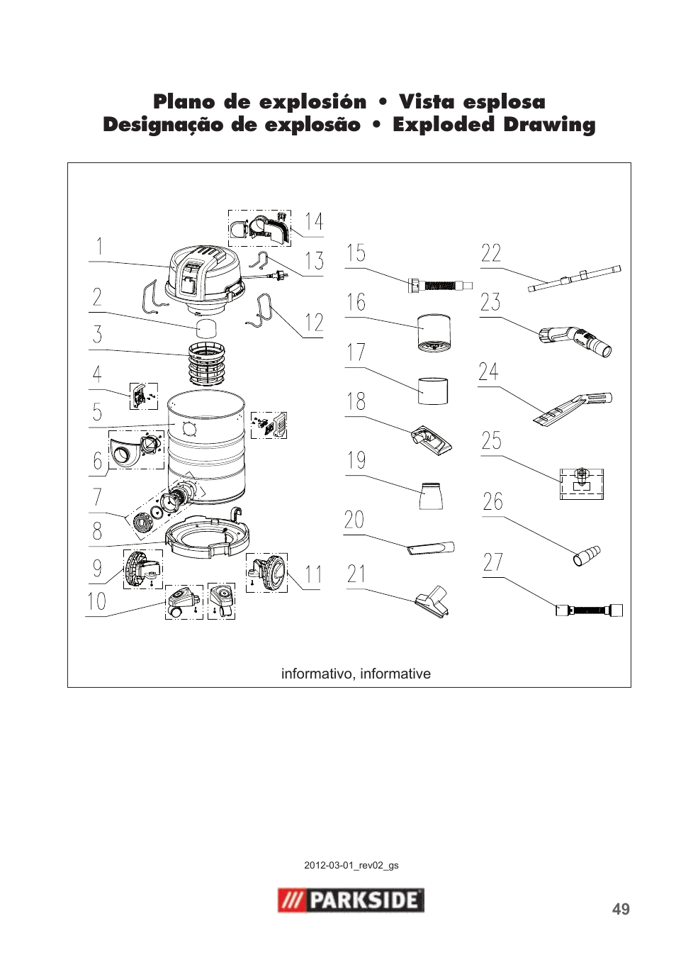 Parkside PNTS 1500 B2 User Manual | Page 49 / 52