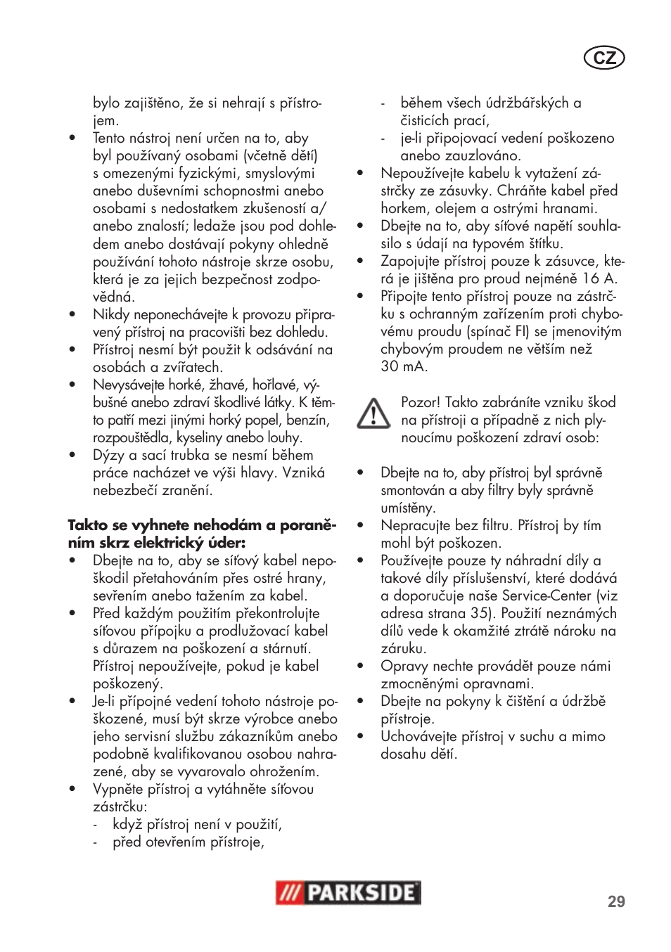 Parkside PNTS 1500 B2 User Manual | Page 29 / 52