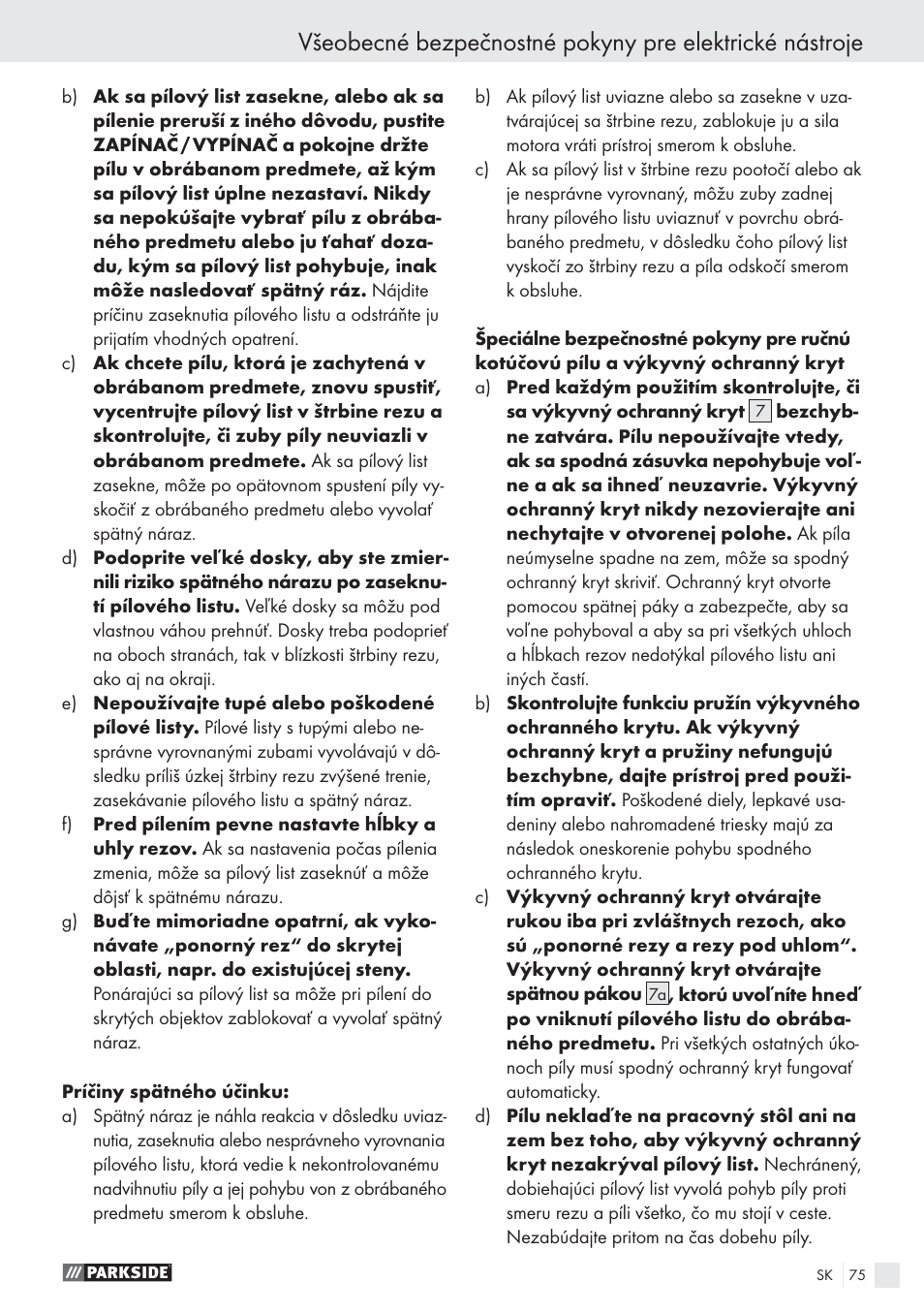 Parkside PHKS 1300 A1 User Manual | Page 77 / 97