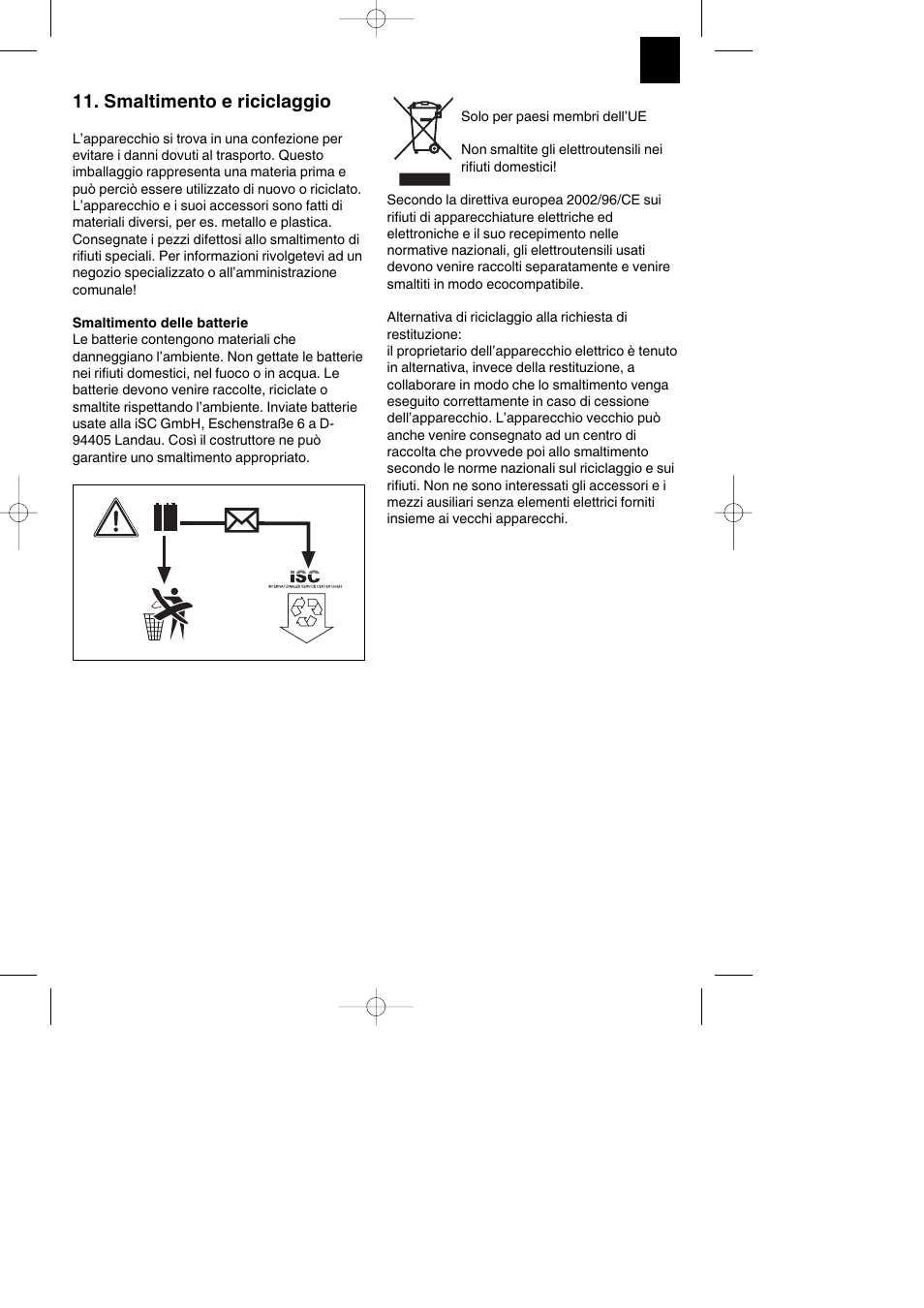 Smaltimento e riciclaggio | Parkside PKS 1700 B2 User Manual | Page 37 / 88