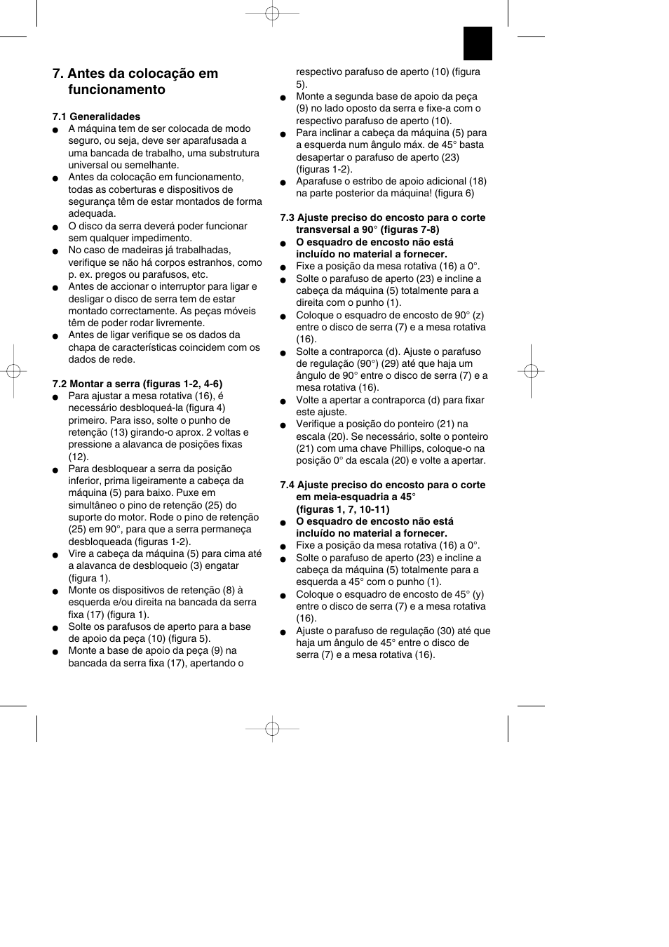 Antes da colocação em funcionamento | Parkside PKS 1700 B2 User Manual | Page 49 / 88