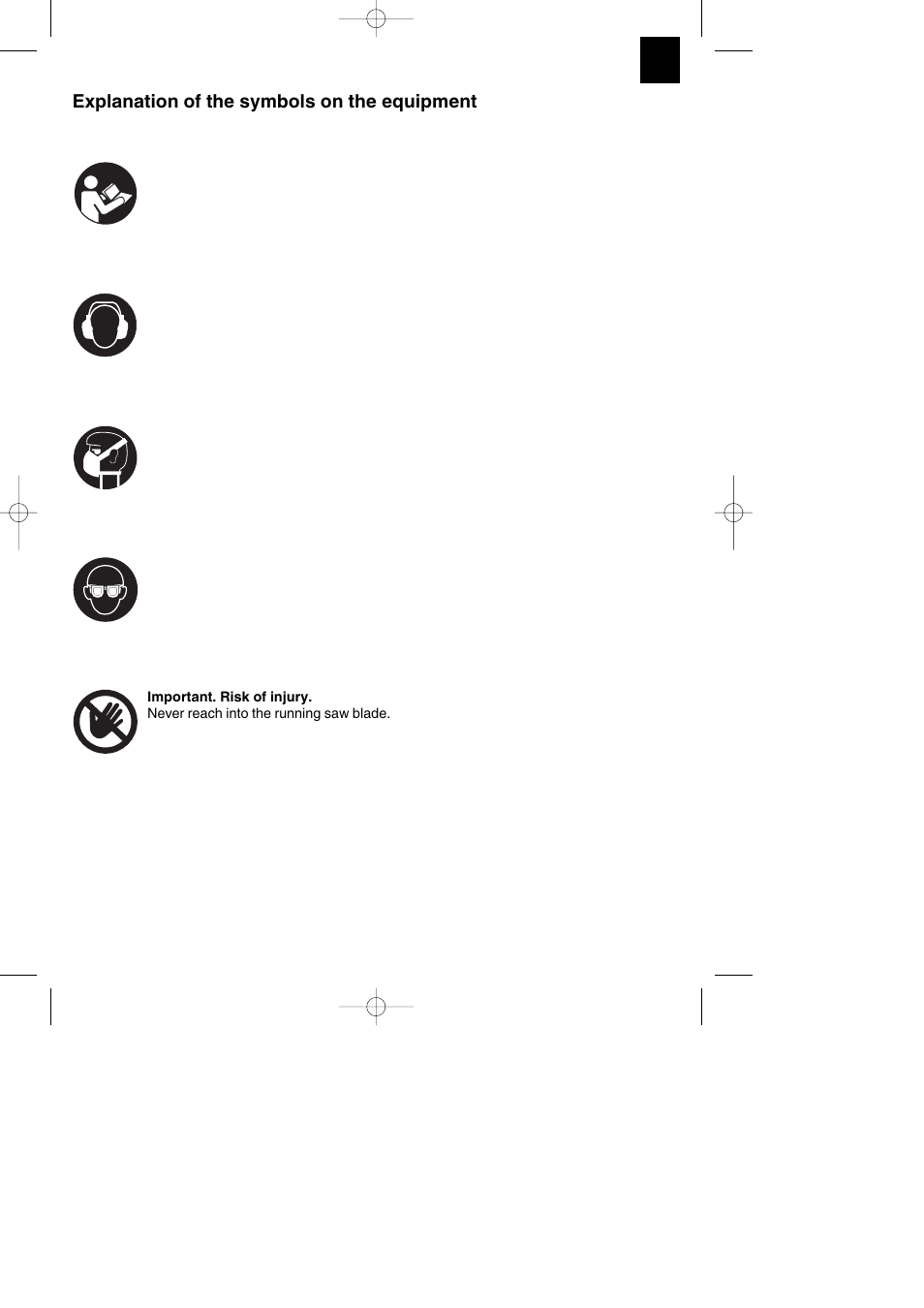 Explanation of the symbols on the equipment | Parkside PKS 1700 B2 User Manual | Page 57 / 88