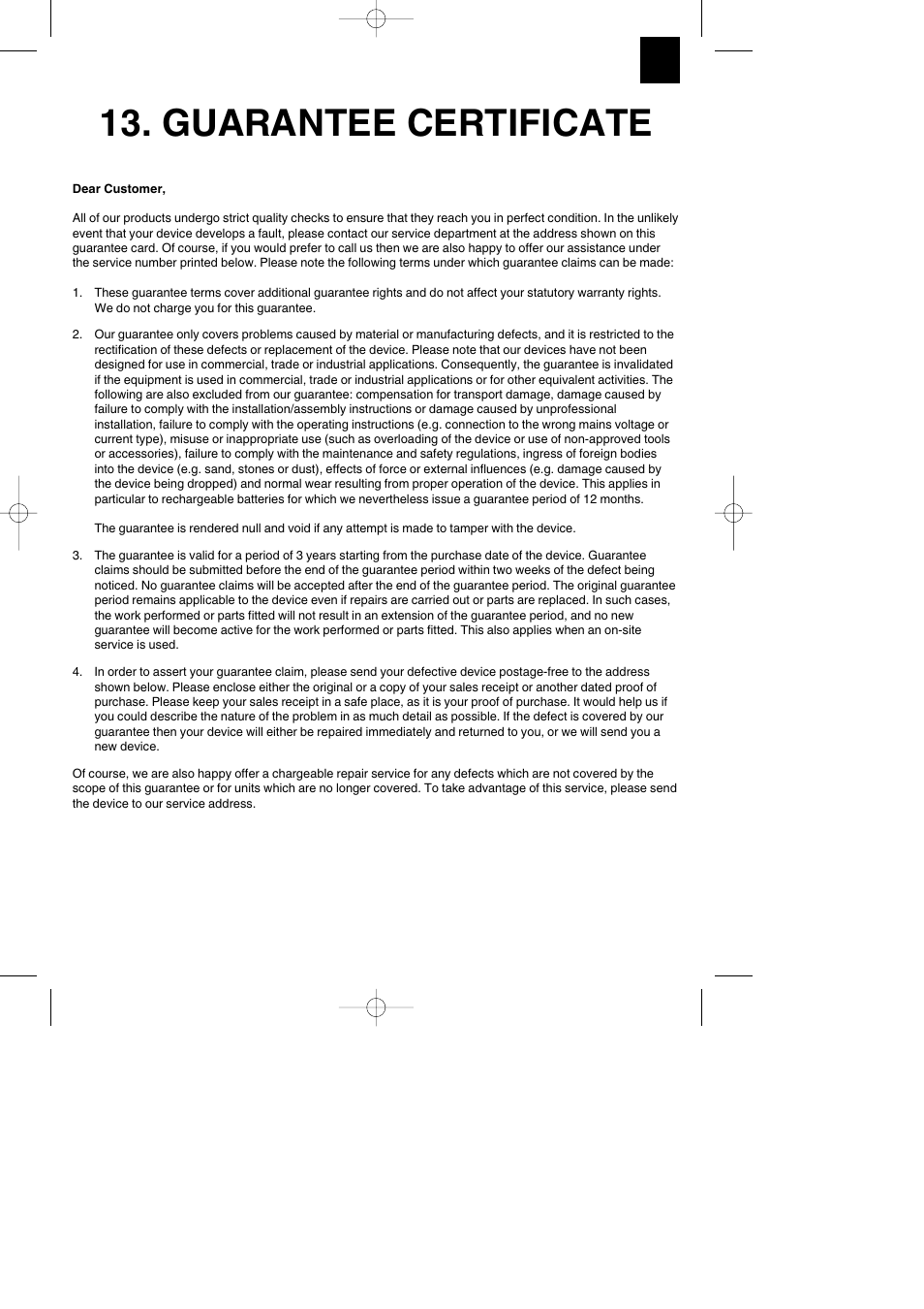 Guarantee certificate | Parkside PKS 1700 B2 User Manual | Page 71 / 88