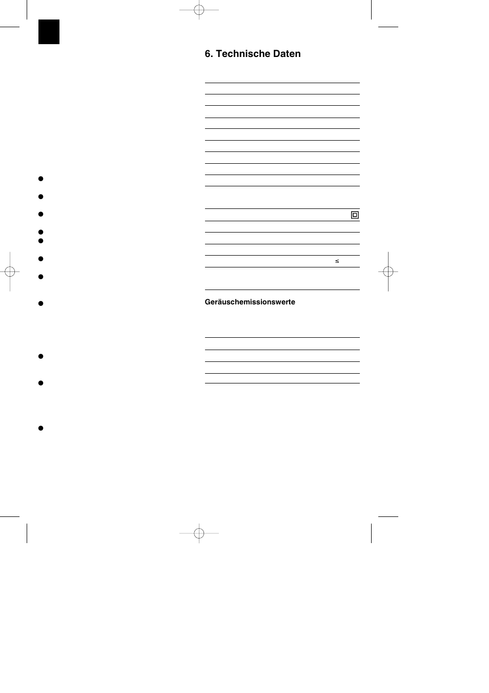 Technische daten | Parkside PKS 1700 B2 User Manual | Page 80 / 88