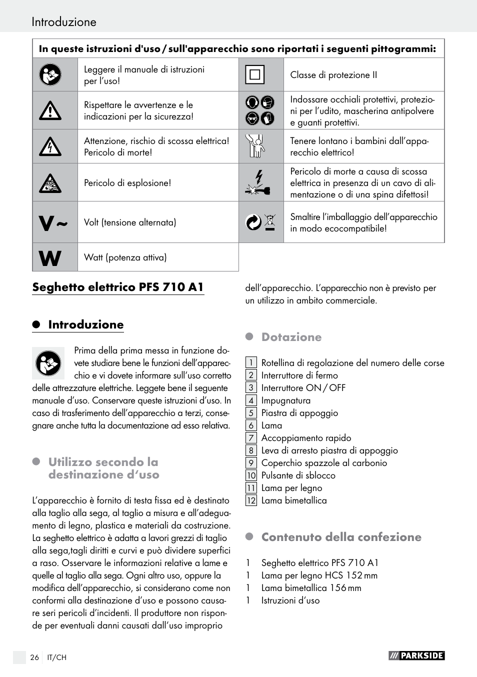 Parkside PFS 710 A1 User Manual | Page 26 / 44