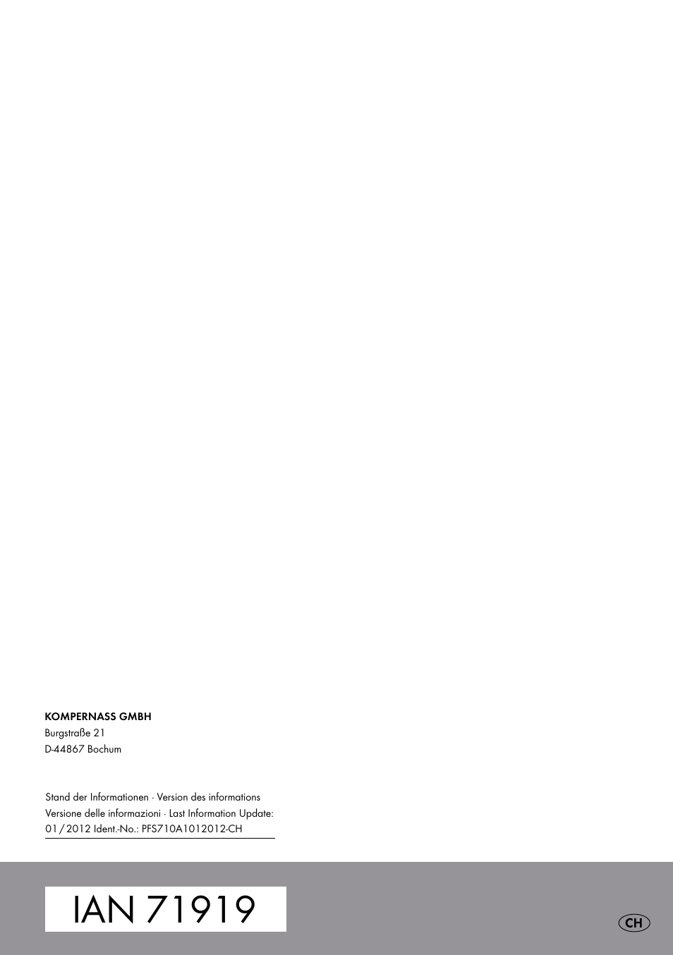 Parkside PFS 710 A1 User Manual | Page 44 / 44