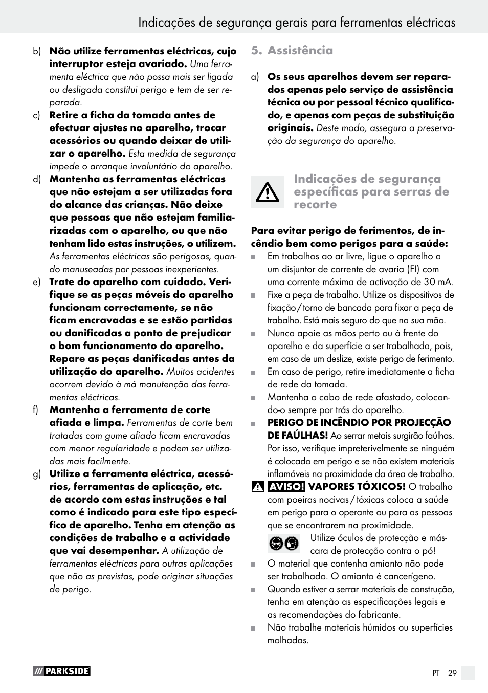 Assistência | Parkside PFS 710 A1 User Manual | Page 29 / 54