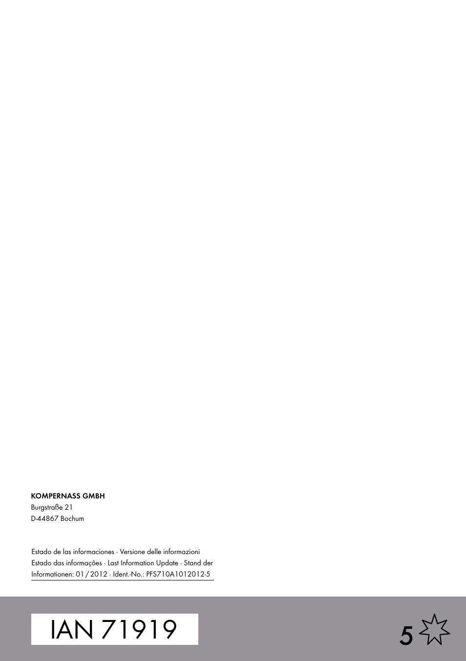 Parkside PFS 710 A1 User Manual | Page 54 / 54