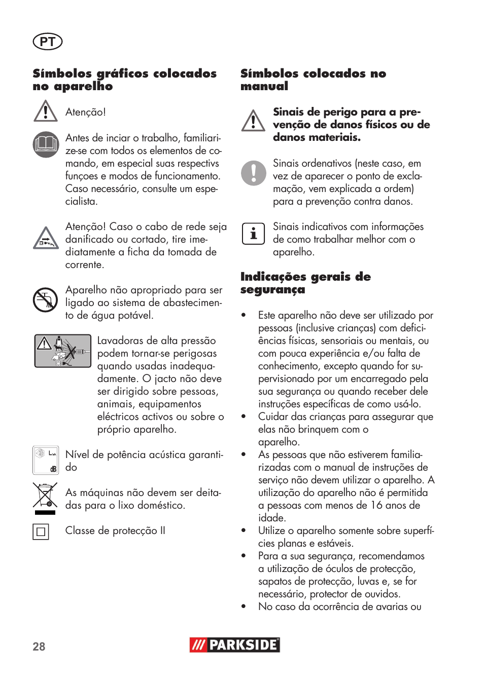 Parkside PHD 100 B2 User Manual | Page 28 / 68