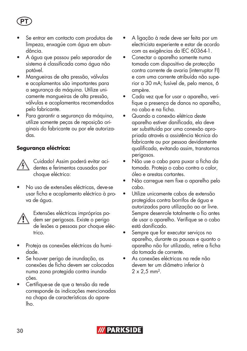 Parkside PHD 100 B2 User Manual | Page 30 / 68
